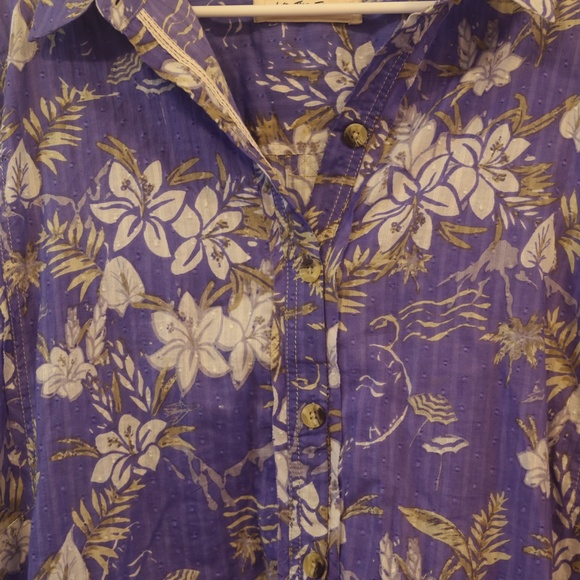 Free People We The Free Love Letters Cotton Printed Shirt Size Large - Picture 4 of 6